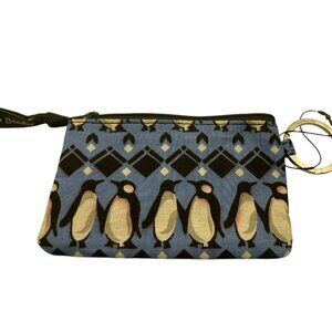 Vera Bradley Zip ID Case - Penguins Intarsia Blue